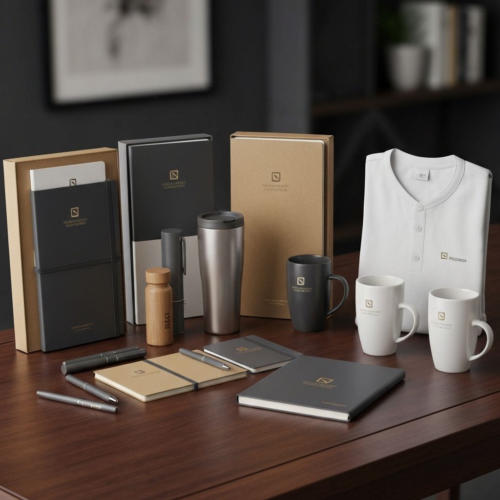 Corporate gifting kits and branded merchandise